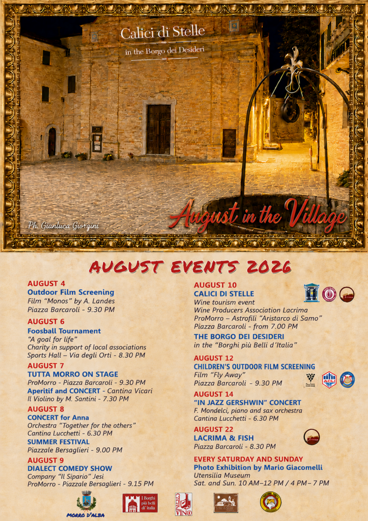 EVENTS IN MORRO D’ALBA – AUGUST 2026
